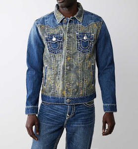 Chaqueta universitaria de alta calidad para hombre, venta al por mayor, chaqueta de invierno con estampado de letras y cuello levantado personalizado con lavado Vintage - Product Image 2