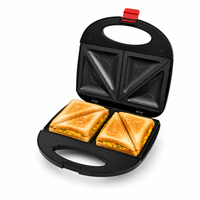 Nouvelle conception de grille-pain à sandwichs double face antiadhésif 4 tranches pour la cuisine à domicile