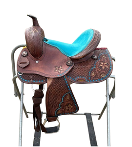 Calidad Premium 100% hecho a mano estilo inglés sillín occidental cuero duradero equitación deportes ecuestres entretenimiento - Product Image 1