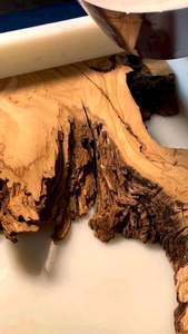 CELEBRATE HIGHLY LUXURY Home Furniture Solid Walnut Wood Restaurant Dining Coffee River Kitchen Epoxy <b>Resin</b> Slab Table - Product Image 6