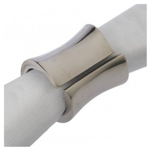 Anneau de serviette en argent flocon de neige, élégant, fait à la main, sur le thème de l'hiver, pour la décoration de table festive - Product Image 5