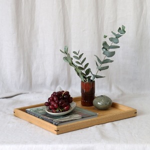 Bandeja de Servicio Artesanal de Nogal con Elegante Almacenamiento Otomano para Té, Decoración Pulida para el Hogar, Regalo para Parejas Recién Casadas, Artesanía Natural - Product Image 3