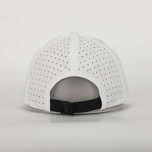 OEM Personnalisé Haute Qualité 6 Panneau Logo Imprimé Réfléchissant à Séchage Rapide Découpé au Laser Trou Perforé Sport Papa Chapeau 100% Coton Denim - Product Image 3