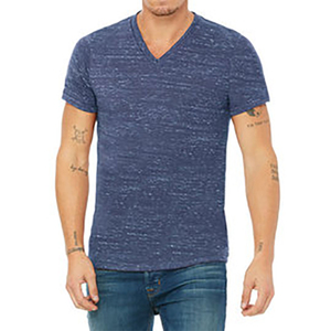 Camisetas clásicas de moda de verano para hombres 2024 nuevas camisetas de Color sólido con cuello en V para hombres camisetas de algodón de calidad Premium - Product Image 1