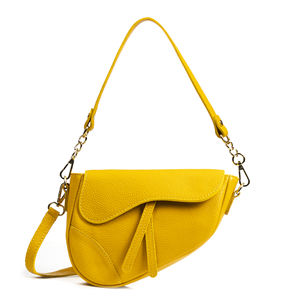 Sac bandoulière Susanna pour femme. Dollaro en cuir véritable. 22x7x17cm. Fabriqué en Italie. - Product Image 6