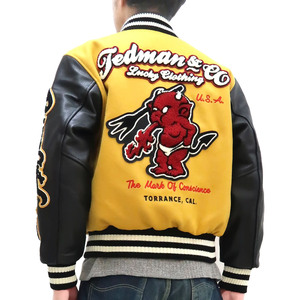 Men's High Quality Lightweight Chenille Embroidery Varsity Letterman <b>Jacket</b> Winter Comfortable Wool Fabric Leather Sleeves - Product Image 3
