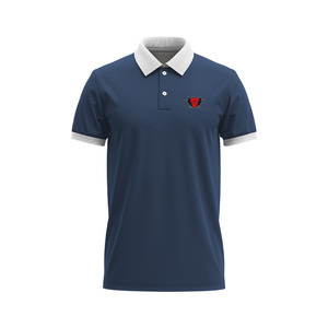 Vente en gros 100% coton pour hommes pour chemises coupe régulière à manches courtes 200g séchage rapide respirant tricoté logo imprimé numérique personnalisé - Product Image 5