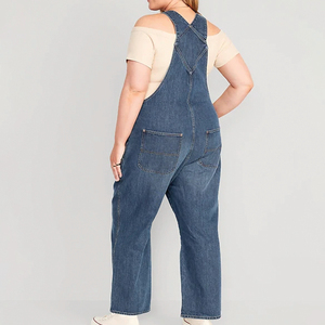Combinaison une pièce en denim de haute qualité pour femmes tenue décontractée avec ceinture grande taille disponible - Product Image 4