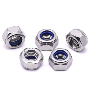 M3-M16 304 acier inoxydable tout métal insérer contre-écrou DIN980 GB6184 couple dominant hexagone hexagonal autobloquant contre-écrou galvanisé - Product Image 1