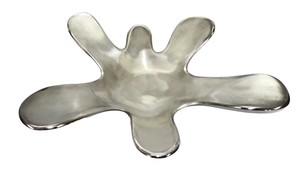 Plato de servicio de diseñador de aluminio único superventas plato de servicio de Color plateado para restaurante en casa y vajilla de fiesta - Product Image 4