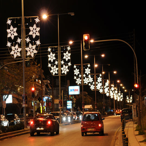 Toprex Decoraciones comerciales de Navidad Led Street Motif Star Light Pole Luces de poste de Navidad al aire libre <span class=keywords><strong>para</strong></span> vacaciones de Acción de Gracias - Product Image 1