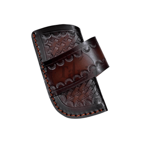 Funda de Cuero Genuino Hecha a Mano para Cuchillo de Caza, de Acero al Carbono, para Llevar en el Cinturón, Impermeable, Duradera, B2B, OEM, Venta al por Mayor, 3 Años - Product Image 3