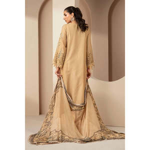 Maria.B. Luxury Embroidered Cotton Saree Salwar Kameez Choli Lehenga Choli-<b>Pakistani</b> <b>Dress</b> <b>Eid</b> Edit'26-D-2605-A-TC-1634 - Product Image 4