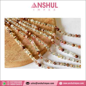 Hebras de cuentas redondas de ludiolita de la más alta calidad para prácticas curativas y fabricación de joyas de proveedor indio, novedad de 2024 - Product Image 3