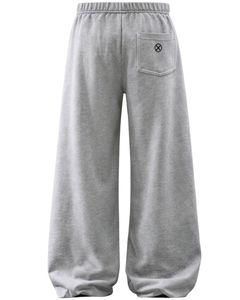 Custom <b>Grey</b> Tribal Print Baggy Sweatpants Women Streetwear Wide Leg Jogger Pants Oversized Casual Fleece Trousers Manufacturer - Product Image 2