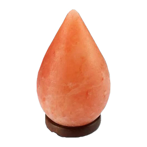 Lampe de sel de l'Himalaya en forme de larme, sculptée à la main, en sel rose naturel, fournisseur en gros du Pakistan - Product Image 2
