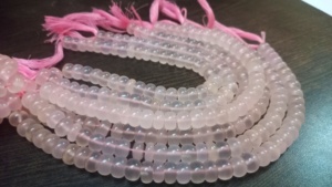 Haute Qualité 8mm Naturel Rose Calcédoine Rondelle Perles Lisse À Facettes Plaine Cristal Pierre Perles Grande Qualité Vendu Par Brin 8 - Product Image 3