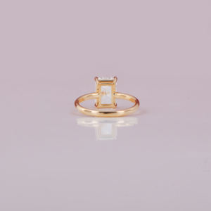 แหวนหมั้นฝังเพชรสำหรับผู้หญิงที่โตแล้วแหวนหมั้นเคลือบทอง18K สไตล์อินเทรนด์ได้รับการรับรองจาก Radiant Lab - Product Image 4