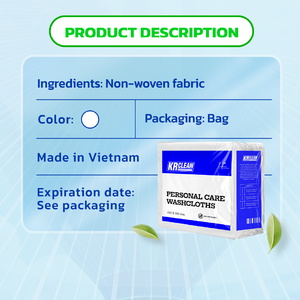 Lingettes de nettoyage de cuisine Krclean XK2 blanches en vrac, non tissées, jetables, certifiées ISO 9001, fabriquées au Vietnam, pour hôtels, 50/80 feuilles - Product Image 3