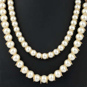 Mala Elegante para Mujer - Dorado y Blanco - Product Image 1