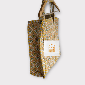 Sac à provisions en coton à imprimé floral fait à la main grand sac à provisions Kantha sac fourre-tout matelassé cadeaux abordables pour femmes pour elle - Product Image 6