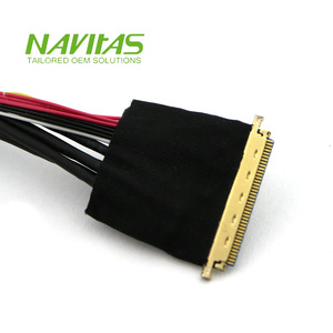 Connecteurs de câble d'assemblage Navitas OEM G-7309 40 broches LVDS mâle pour carte, conducteurs en cuivre étamé, gaine en PVC pour l'électronique - Product Image 5
