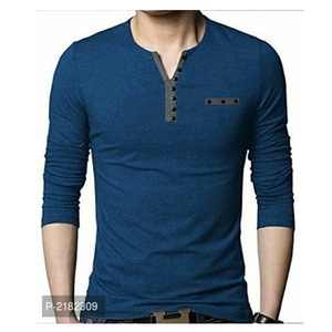 <b>High</b> Quality <b>Men's</b> <b>T</b>-<b>Shirts</b> Breathable Stylish <b>High</b> Collar Design 200 Grams Plain Dyed Screen Print Formal Fashion Solid Knitted - Product Image 5