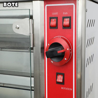 Großhandelspreis Hersteller Edelstahl 3-Schicht Gas-Hähnchengrill Rotisserie-Ofen