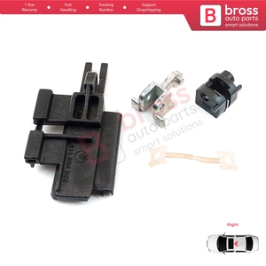 ชุดรางเลื่อนซันรูฟ BSR535 4 ชิ้น พร้อมคลิปยึดด้านขวา สำหรับรถยนต์ซีรีย์ 5 E39 ปี 1996-2003 แบบ 4/5 ประตู และ X5 E53 ปี 2000-2006 รหัสอะไหล่ 81169452 - Product Image 3