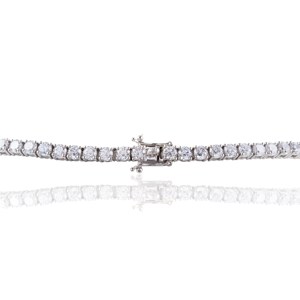 Cadena de Tenis de Plata de Ley 925 con Certificación IGI de Lujo, Joyería Fina de Alta Calidad, Estilo Hip Hop, Moissanita, Joyería Unisex para Bodas - Product Image 6