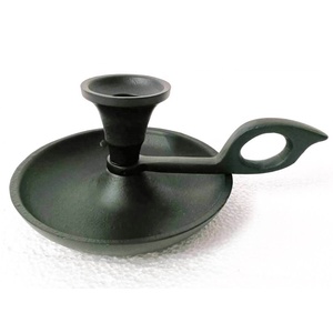 Gorgie High 18th Century Vintage Design Candle Stand <b>Casted</b> Aluminium Black <b>Powder</b> Coat for Indian V Candle Holder Export - Product Image 1