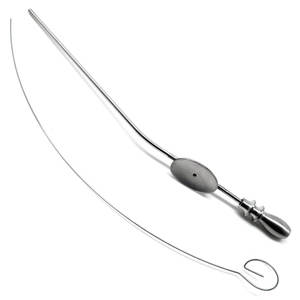 Instrumentos Quirúrgicos ORL Profesionales, Tubo de Succión Laríngeo, Cánula Manual de Acero Inoxidable, Hecho a Medida - Product Image 3