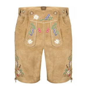 Nouveau short bavarois en daim véritable du fabricant pour hommes conçu sur mesure décontracté à motif solide Lederhosen vêtements bavarois - Product Image 5