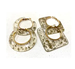 customized designs antique resin earrings stylish design handmade jewelry adorable design at competitive price