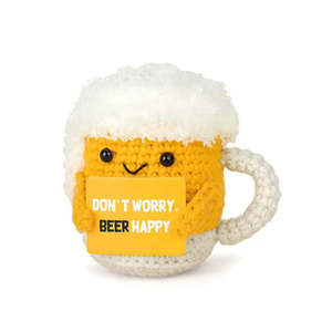Verre à bière en peluche Positive Plush fait main avec détails complexes - Product Image 3
