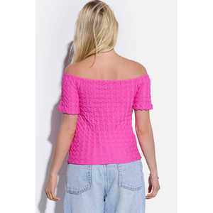 Chemise à épaules dénudées en tissu crêpe - Product Image 5