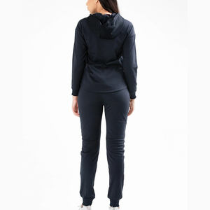 Custom Latest Acid Wash Distressed <b>Embroidery</b> Tracksuits Sweatsuits Jogger Suits Flared Sweatpants and Hoodie <b>Sets</b> Women - Product Image 6