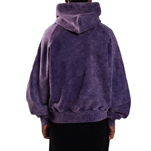 Sweat à capuche surdimensionné délavé à l'acide avec logo personnalisé en gros Sweats à capuche surdimensionnés en coton Sweat à capuche lourd pour hommes - Product Image 2