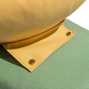 Weltevree เก้าอี้ไม้สักแข็งพร้อมเบาะธรรมชาติสำหรับใช้กลางแจ้งในลานภายในโรงแรมวิลล่า - Product Image 5