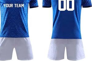 Vente en gros 100% polyester uniforme de football pour jeunes combinaison d'entraînement à ajustement rapide personnalisée avec maillot de football à sublimation de couleur unie - Product Image 6