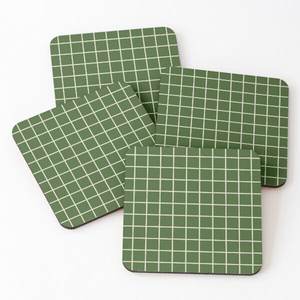 Sous-verres en bois Accessoires personnalisés Tapis et coussinets de style classique Napperons réutilisables durables Bois avec sous-verres en ardoise imprimés en émail - Product Image 1
