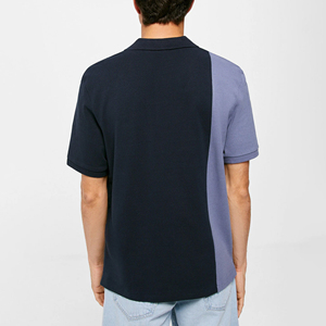 T-shirt en jersey polyester/coton pour homme – Haute qualité, respirant, logo personnalisé, décontracté, manches courtes, dernier style, couleur unie - Product Image 3