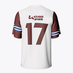 Hot <b>Sale</b> 100% Customized Sublimation Printed American Football Jersey Half Sleeve Sublimation Printed American Football Jersey - Product Image 2