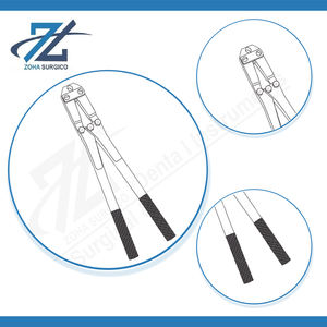 Alicates de Corte de Alambre Manuales de Acero Inoxidable con Borde de Carburo de Tungsteno para Cortar Alambres de Kirschner de 4 mm y 380 mm de Largo, Uso Médico y Quirúrgico - Product Image 4