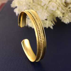 Bracelet en métal laiton, design personnalisé, bracelet épais pour femmes, bijoux de mode, bracelets et joncs - Product Image 4