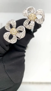 H.a. impex แฟชั่นผู้หญิงต่างหูเพชรแท้ที่กำหนดเองเป็นกลุ่มเครื่องประดับที่ดีต่างหูขายส่งดีหมั้นแต่งงานเครื่องประดับของขวัญเครื่องประดับแฟชั่น - Product Image 4