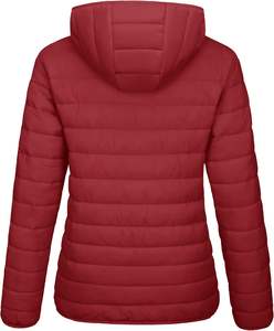 Veste matelassée à bulles chaude d'hiver pour femmes fermeture à glissière légère Style à motif uni veste matelassée pour femmes - Product Image 4