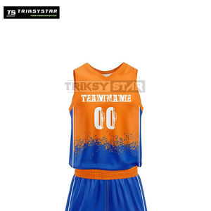 Uniforme de basket-ball vêtements de sport tissu polyester confortable maillot d'équipe personnalisé dernière conception légère - Product Image 4