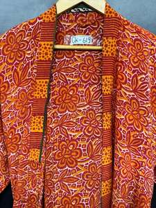 Robe kimono en soie crêpe pour femmes |   Écharpe élégante faite à la main avec taille élastique |   Vêtements de plage et de détente pour les vacances d'été, cadeau pour elle - Product Image 2