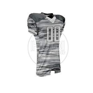 Conjunto de camiseta de fútbol americano de manga corta de diseño personalizado, uniforme de talla grande transpirable, ropa de práctica de nuevo estilo con servicio OEM - Product Image 5